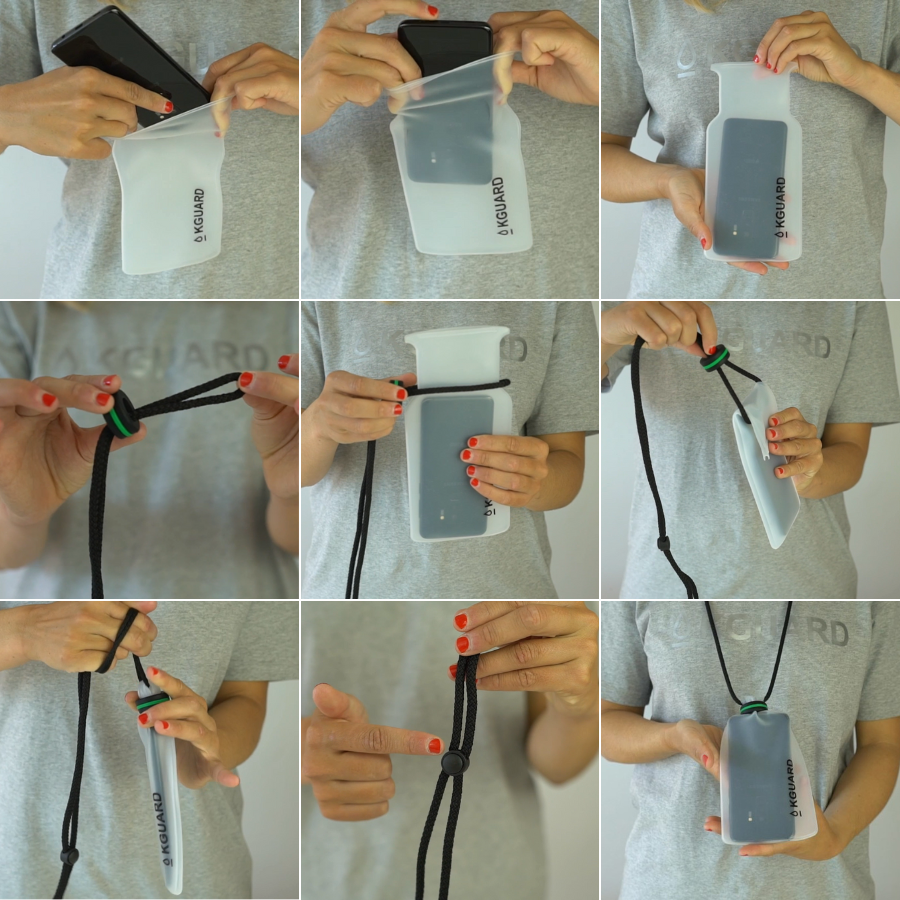 #02 - KGUARD XL Bolsa Estanca IPX8 para llaves, cartera y cualquier modelo de Smartphone, Teléfono Móvil o dispositivo electrónico.