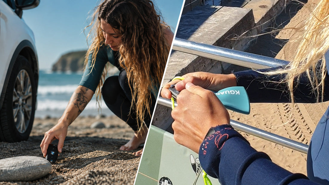 ¿Es buena idea esconder la llave del coche cuando surfeas?